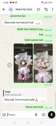 Testimonial Buket Bunga bekasi